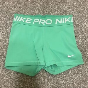 Nike Pro Dri-FIT Mint Green Shorts